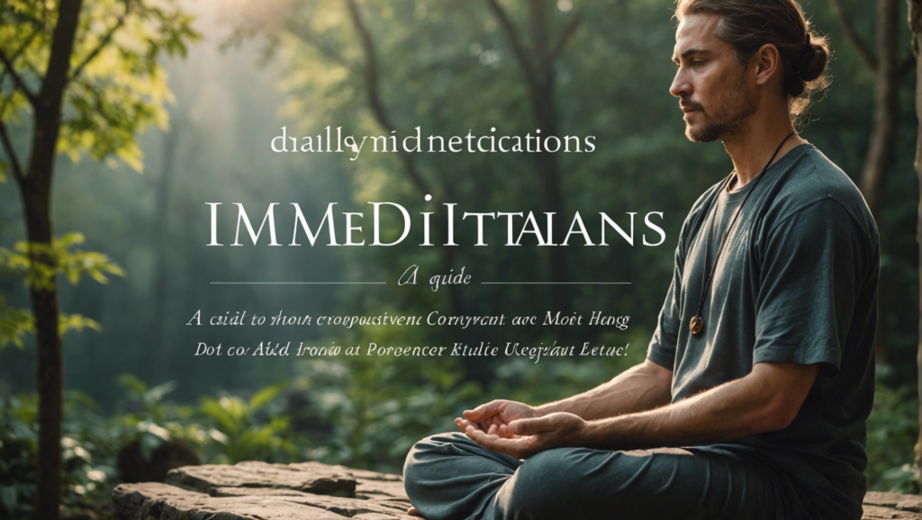 Daily Meditations: A Guide To Building A Consistent Practice